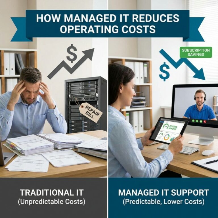 How Managed IT Support Reduces Small Business Operating Costs